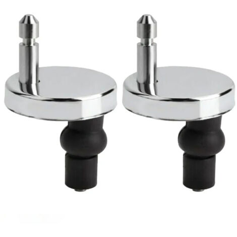 Coocheer – Lot de 2 fixations abattant WC – Acier inoxydable et caoutchouc – Résistance à la rouille – Installation rapide et facile