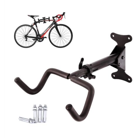 Support mural pour vélo – Acier mécano-soudé – Charge max 30 kg – Éloignement réglable 34-40 cm – Compatible cadres 24’’ à 29’’ – Feroce