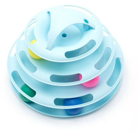 Jouet interactif pour chat – Labyrinthe 4 couches avec balles – Stimule l'activité et réduit l'ennui – Matériau non toxique - CHAT 2 EN