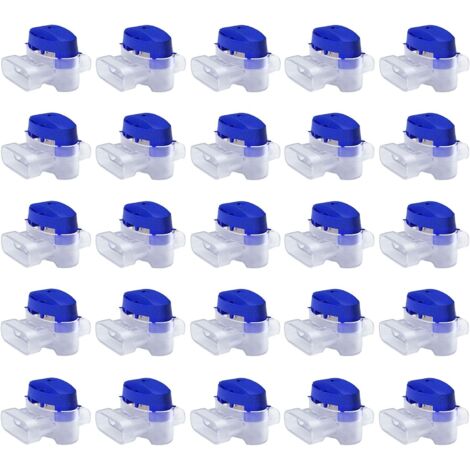 Set de Connecteurs de Câbles pour Robot Tondeuse - 25 Raccords Remplis de Gel pour Étendre ou Réparer Fil Electrique Bas Voltage Tondeuse Automatique - Étanches, Sûrs, Dénudage Inutile (1/5)