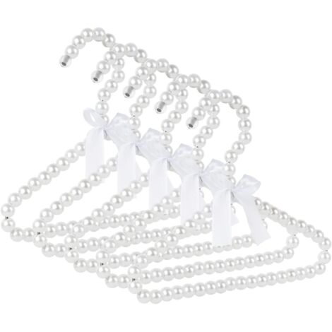 Cintre Perle Enfant - Cintre Standard Petit Format 20 cm x 16,5 cm x 1 cm - Pour Vêtements Enfants Et Animaux - Lot De 5 (1/5)