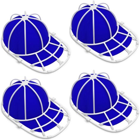Hat Washer Cage - For Baseball Caps - Machine Washable Shape Protector - Dishwasher Safe - White - 4 Pack (1/5)