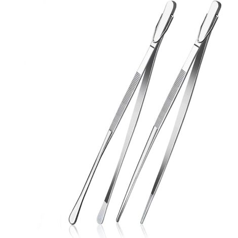 Pinces De Cuisine - 12 Pouces - Acier Inoxydable Alimentaire - Pour Cuisson Rôtissage Et Manipulation Précise - 2 Pièces (1/5)