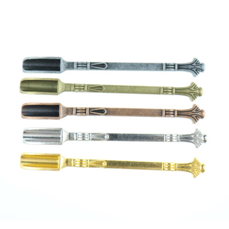 Cuillères à Mesurer Mini - En Métal - 8 cm - Pour Poudres, Sel, Sucre, Cire, Paillettes - Lot de 5 (1/5)