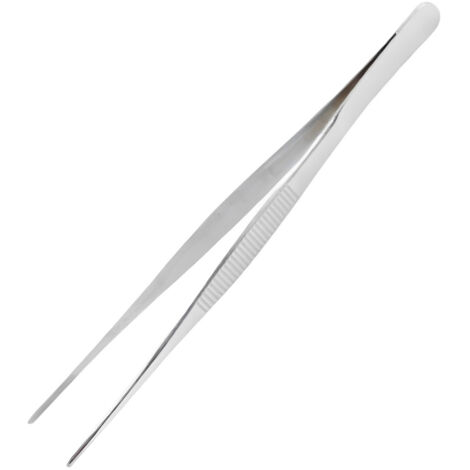 Pinces De Cuisine En Acier Inoxydable - Pointe Dentelée Précise - Longueur Allongée - Usage Culinaires Jardinage Aquascaping Laboratoire Industrie - 1 Pièce (1/5)