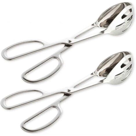 Pinces à Service - Acier Inoxydable - 25 cm - Pour Buffet Salon Cuisine Restaurant - Lot de 2