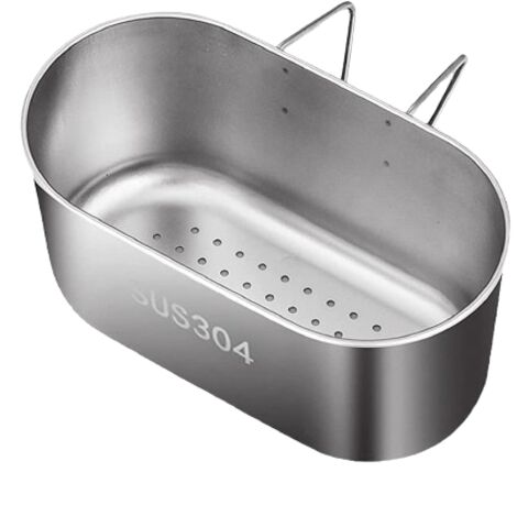 Panier Filtre Évier - Acier Inoxydable 304 - Pour Barre Centrale Inférieure à 5 cm - Lavage Légumes Fruits - 1 Pièce