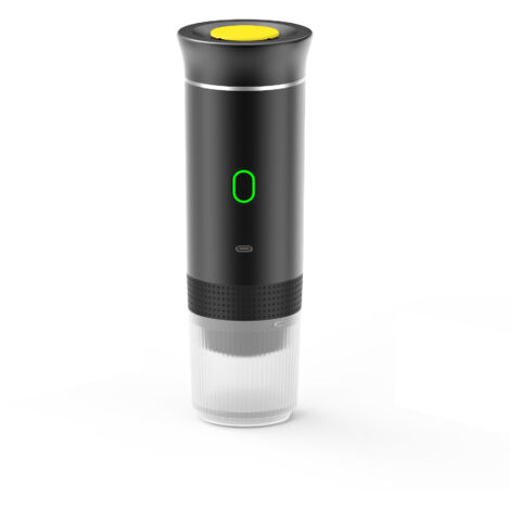 Machine À Café Expresso - 3 En 1 Pour Capsules Petites Et Grandes Et Café Moulu - Portative Avec Chauffage Intégré Et Recharge USB-C - Noir (1/5)