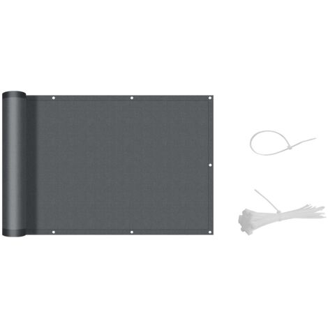 Brise-Vue Balcon - 90 x 300 cm - Tissu Polyester 160 g/m² avec Revêtement PU - Résistant UV/Pluie/Vent - Pour Balcon Terrasse Jardin Patio - 1 Pièce (1/5)