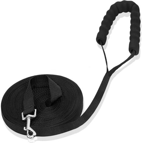Laisse - 10 M - Nylon - Poignée Rembourrée - Pour Dressage Au Rappel - Chiens Toutes Tailles (1/5)