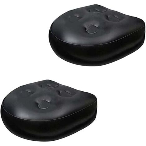 Siège De Bain Spa - Coussin Gonflable Étanche Avec 4 Ventouses - Pour Jacuzzi Et Baignoire - Lot De 2