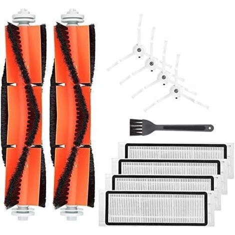 Brosse Principale - Brosse Latérale - Filtre - Accessoire de Rechange pour Robot Aspirateur - Compatible Roborock S50 S5Max S6 - Kit 11 Pièces (1/5)