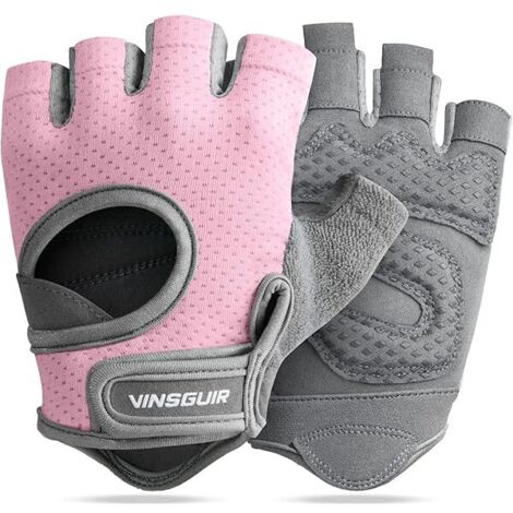 Gants D Entrainement - Paume En Gel De Silice Et Rembourrage SBR - Pour Musculation Cyclisme Et Fitness - Taille Unique (1/5)