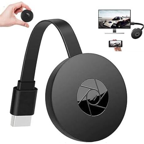 Adaptateur HDMI Sans Fil - Streaming TV 1080P - Pour Miroir Écran Smartphone/Tablette sur Téléviseur - Compatible Tous Réseaux WiFi - 1 Pièce