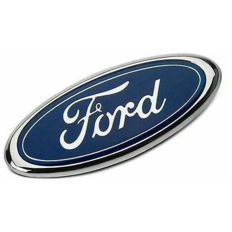 Emblème Calandre Ovale Ford - 9 Pouces - Bleu - Fixation 3 Broches - Pour Transit MK6 MK7 2006 à 2014