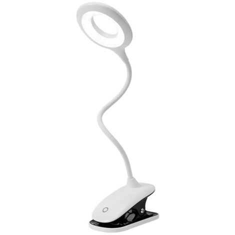 Lampe À Pince - Col De Cygne 360° Réglable - Éclairage LED Sans Flicker - Température De Couleur Réglable - Pour Lecture Nuit Bureau Livre - 1 Pièce (1/5)