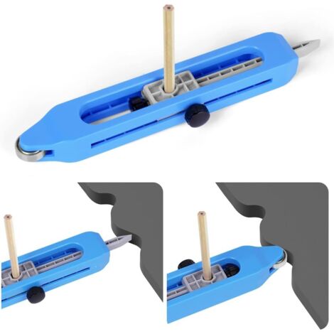 Jauge De Contour - Verrouillage Manuel - Pour Copie De Formes Irrégulières En Bois Ou Revêtements - Précision De Traçage - 1 Pièce (1/5)