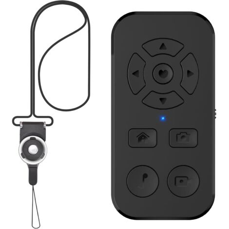 Télécommande Bluetooth Pour Défilement Vidéo TikTok - Déclencheur Photo Vidéo Smartphone - Tourneur De Page App Kindle - Compatible iPhone Et Android - 1 Pièce