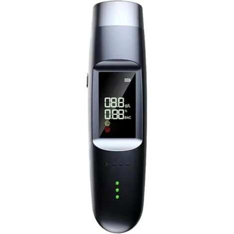 Ethylotest Electronique - Capteur Électrochimique - Affichage LCD et Synthèse Vocale - Homologué NF - Portable Poche - 1 Pièce (1/5)
