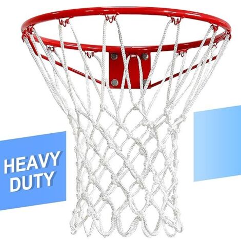 Filet De Basket - 21 Pouces - 7,16 Oz - Polyestère Renforcé - Résistant Aux Intempéries - Anti-Emmêlement - Pour Cerceau Standard À 12 Crochets - 1 Pièce (1/5)
