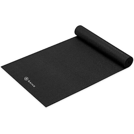 Tapis De Yoga - 5 mm Épais - Surface Anti-dérapante Texturée - En PVC Sans 6P - 173 cm x 61 cm - Pour Yoga Pilates Et Exercices Au Sol - 1 Pièce (1/5)
