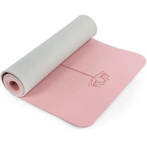 Tapis De Yoga - 183 x 61 x 6 mm - Matériel TPE Écologique Sans PVC - Surface Anti-dérapante Double Face - Pour Entraînement Intérieur Et Extérieur - 1 Pièce (1/5)