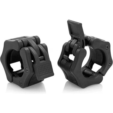 Collier De Sécurité Pour Barre De Musculation - 50 mm - Système À Dégagement Rapide - Pour Entraînement En Salle Ou À Domicile - Lot De 2 (1/5)