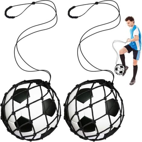 Entraîneur De Tir Au Football - Filet De Renvoi Automatique - Pour Ballons Tailles 3 4 5 - Usage Intérieur Extérieur - Lot De 2 Pièces (1/5)