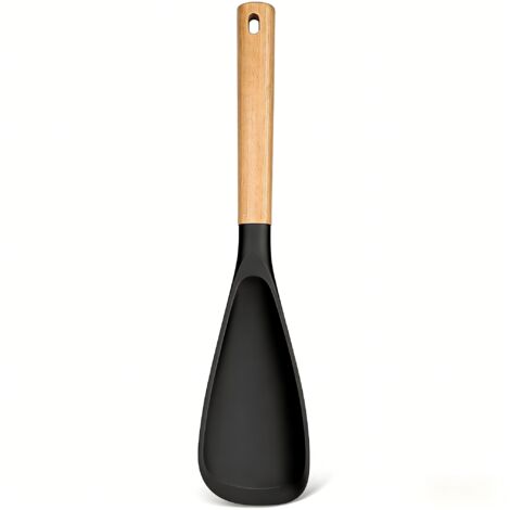 Cuillère De Cuisine En Silicone - 29 Cm - Pour Casseroles Antiadhésives - Usage Polyvalent Mélange Récolte Raclage Service - 1 Pièce (1/5)