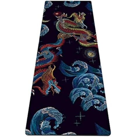Tapis De Yoga - TPE 6 mm - 183 x 60 cm - Antidérapant Double Face - Sac De Transport Inclus (1/5)