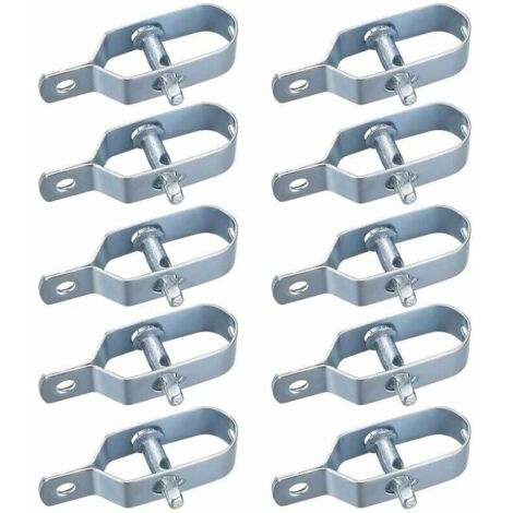 Tendeur De Fil Barbelé - Acier Galvanisé - Pour Clôture Grillage - Longueur 92 mm - Épaisseur 1,5 mm - Lot De 10 Pièces