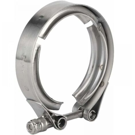 Pince D'échappement Turbo - Collier V-Band Acier Inoxydable 63 mm - Pour Turbocompresseur, Downpipe et Soupape De Décharge - 1 Pièce