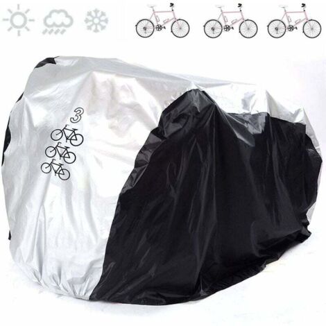 Housse De Velo - Taffetas 180T Impermeable UV - Pour 3 Velos - 200 x 105 x 110 cm (1/5)