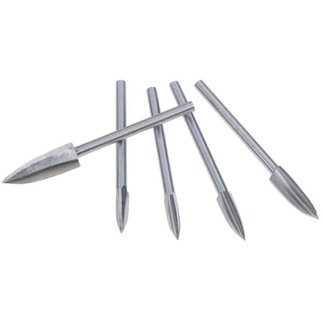Foret De Gravure - Foret A Bois - Compatible Outils Rotatifs 3 mm - Pour Sculpture Et Bricolage Bois - 10 Pieces (1/5)