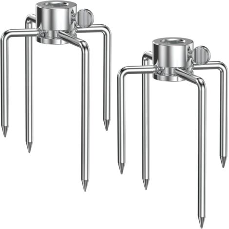 Pince À Viande - Fourchette Pour Tournebroche En Acier Inoxydable - Diamètre 11,5 Mm - Pour Grill Et Rotisserie - Lot De 2