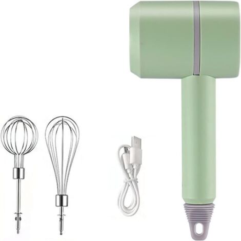 Batteur Électrique - 3 Vitesses - Batterie Rechargeable 1200 mAh - Pour Pâtisserie Cuisine - Avec Fouet Et Batteur À Oeufs - 1 Pièce (1/5)