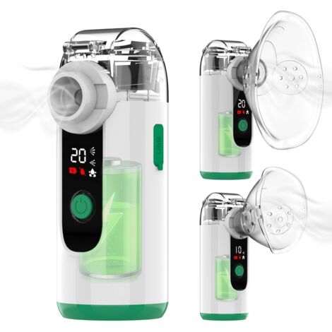 Nébuliseur Portatif - Rechargeable - Nettoyage Auto - Pour Voies Respiratoires - Silencieux - Maison Bureau Voyage (1/5)