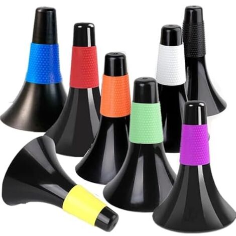 Cône D'entraînement - 9 Pouces - En Plastique Résistant - Pour Basketball Football Soccer - Lot De 8 Avec Sac De Transport (1/5)