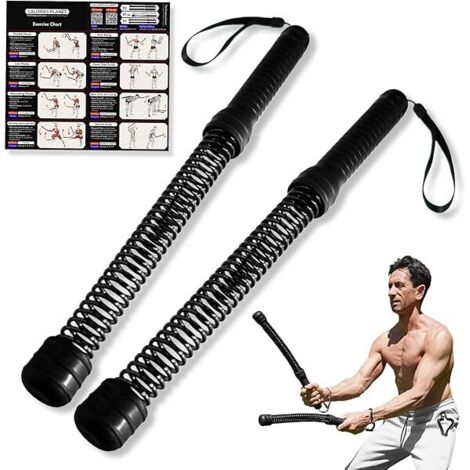 Corde d'entraînement sans câble - 1,3 kg par pièce - pour HIIT cardio faible impact - usage intérieur extérieur - 2 pièces (1/5)