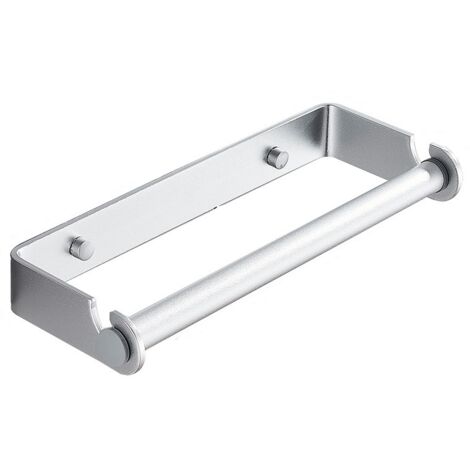 Support Pour Papier Toilette - Acier Inoxydable 304 - 27 Cm - Fixation Auto-Adhésive Ou Visée - Design Semi-Ouvert - 1 Pièce (1/5)