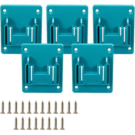 Support Pour Perceuse - Compatible Avec Outils Makita 18 V Li-ion - En Plastique ABS - Fixation Murale - Lot De 5 (1/5)