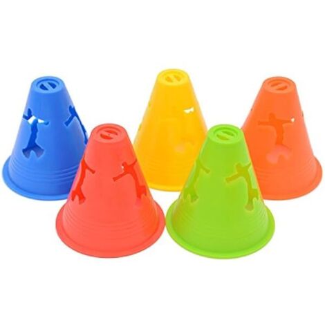 Cones D'entraînement - 3 Pouces - Plastique Souple Anti-dérapant - Pour Patinage En Ligne Et Sports Dynamiques - 20 Pièces (1/5)