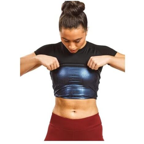 Tee Shirt De Compression Pour Femme - Tissu Thermique - Court - Noir - 1 Pièce (1/5)