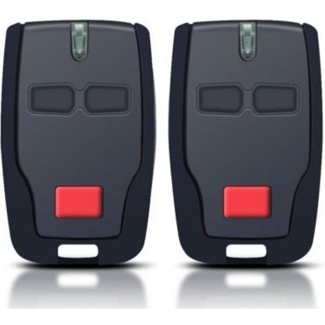 Télécommande Porte Garage - 2 Canaux 433 MHz - Compatible BFT Mitto 2 RCB Kleio Ghibli TRC 2 - Lot de 2 (1/5)