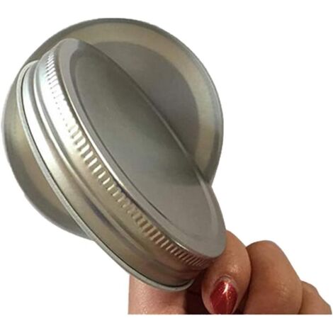 Couvercle Bocal Mason - Étanche avec Joint en Silicone - Embouchure Régulière et Large - Lot de 12 Pièces