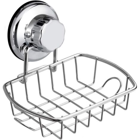 Support Pour Savon - Ventouse Puissante 70 mm - Pour Carrelage Lisse Miroir Verre Acier Inoxydable - Sans Perçage - 1 Pièce (1/5)
