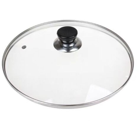 Couvercle En Verre Trempé - 14 Cm - Poignée Résistante À La Chaleur - Pour Poêle Friteuse Casserole En Fonte Ou Acier Inoxydable - Universel - Lave-vaisselle (1/5)