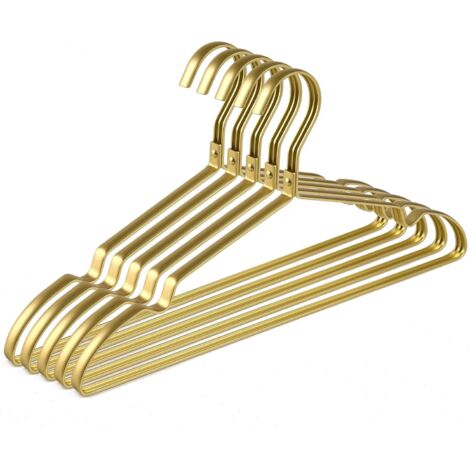 Cintre - Aluminium - 42 cm - Doré Mat - Antidérapant - Pour Vêtements - Lot de 20 (1/5)