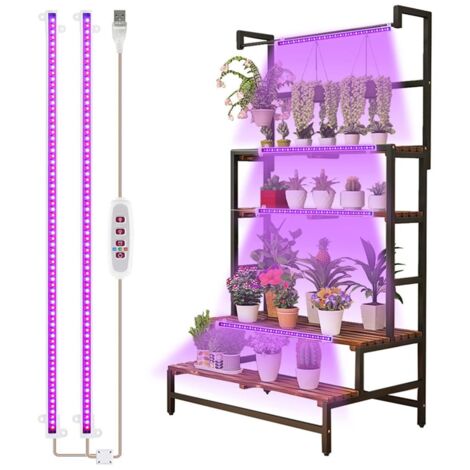 Lampe De Croissance Pour Plantes - 144 Led Plein Spectre Avec Minuterie Et Gradation - Pour Culture Intérieure - 1 Pièce