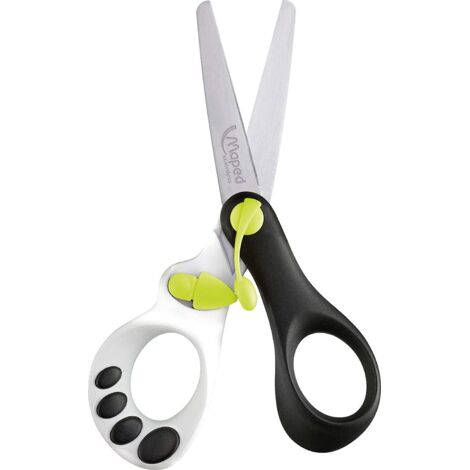 Ciseaux Pour Enfants - 13 5 Cm - Embout Arrondi - Pour Droitiers Et Gauchers - Fonction Ressort Auto-Ouvrant - 1 Piece